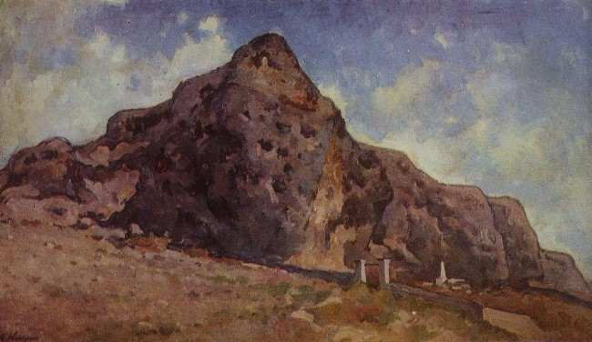 Сочинение по картине: Куприн - "Бахчисарай. Скалы в Русской слободке"