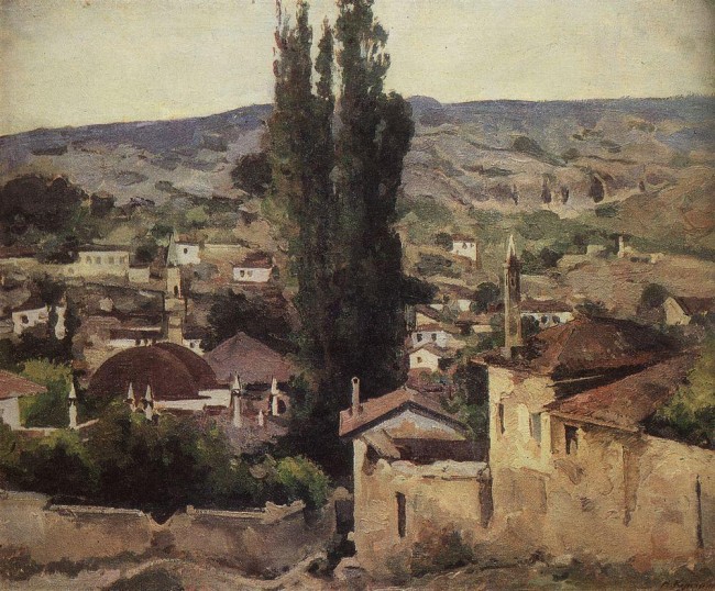 Сочинение по картине: Куприн - "Бахчисарай. Сумерки"