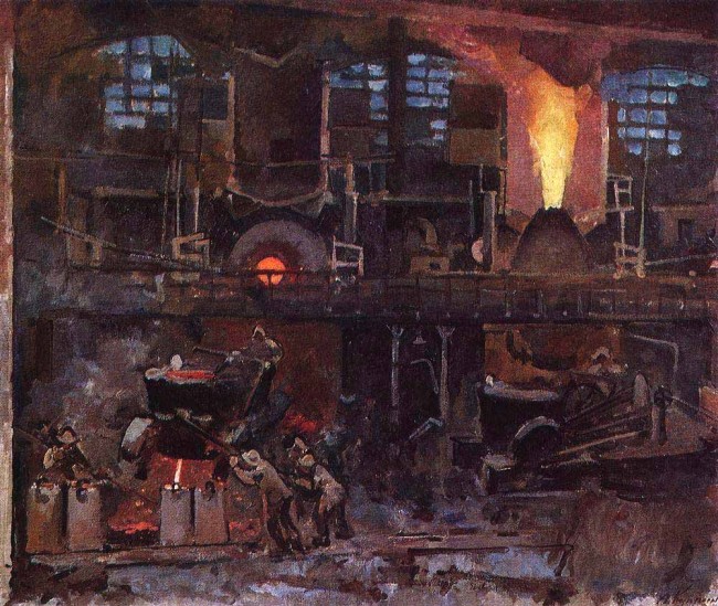 Сочинение по картине: Куприн - "Бессемеровский цех"