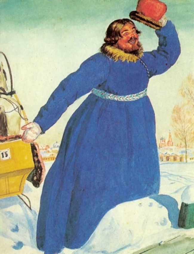 Сочинение по картине: Кустодиев - "Извозчик-лихач"