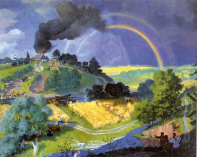 Сочинение по картине: Кустодиев - "После грозы"