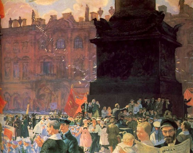 Сочинение по картине: Кустодиев - "Праздник на площади Урицкого в честь открытия II Конгресса Коминтерна"