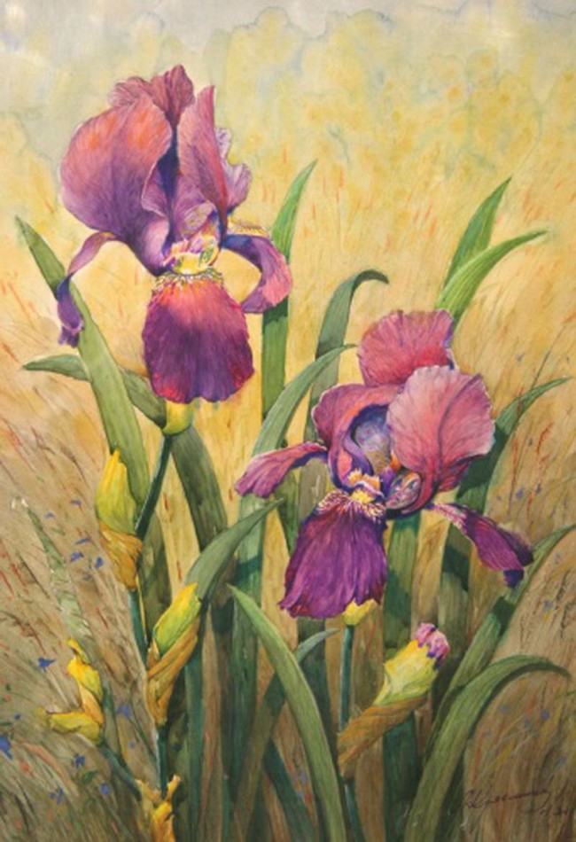 Сочинение по картине: Кузьмичев - "Ирисы" Сочинение по картине: Кузьмичев - "Ирисы"