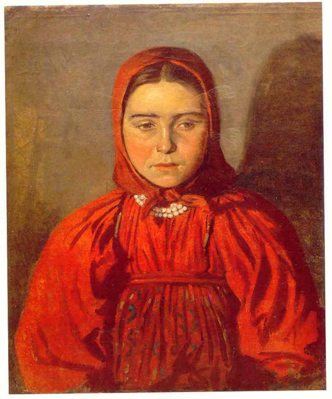 Сочинение по картине: Кузнецов - "Девочка в красном"