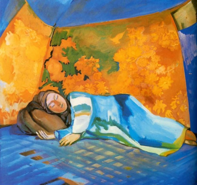 Сочинение по картине: Кузнецов - "Спящая в кошаре"