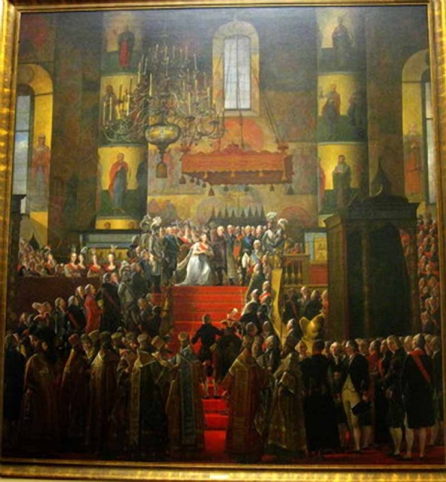 Сочинение по картине: Квадаль - "Коронация Павла I и Марии Федоровны"