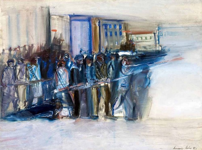 Сочинение по картине: Лабас - "Октябрь в Петрограде"