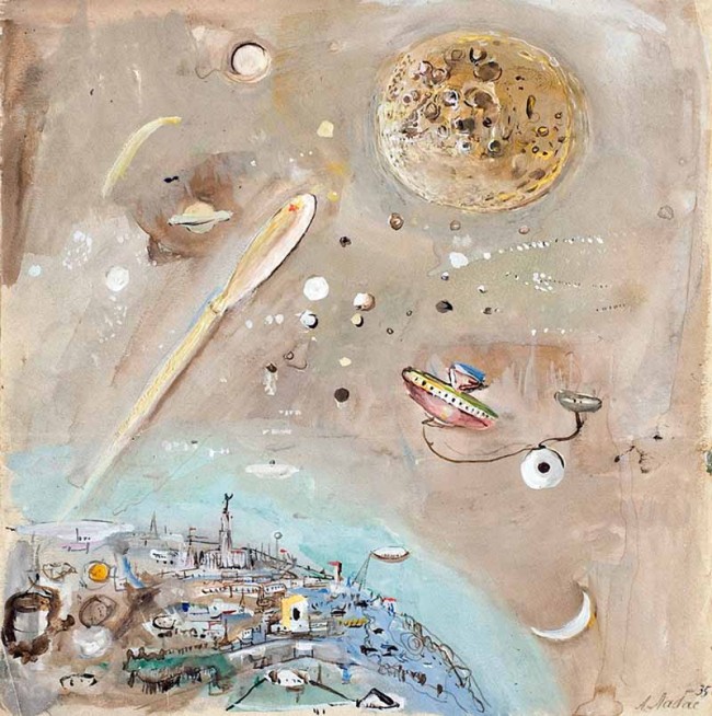 Сочинение по картине: Лабас - "Полет на Луну"