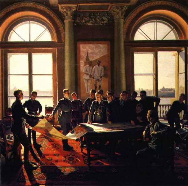 Сочинение по картине: Лактионов - "Курсанты выпускают стенную газету"