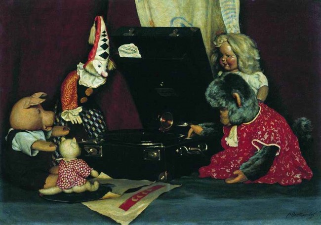 Сочинение по картине: Лактионов - "Натюрморт. Игрушки"