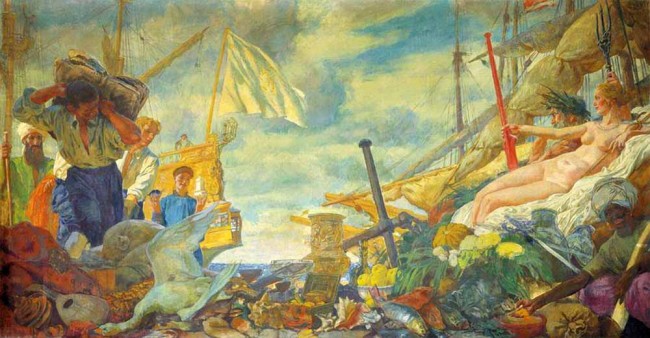 Сочинение по картине: Лансере - "Заморская торговля" Сочинение по картине: Лансере - "Заморская торговля"