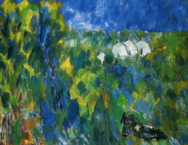 Сочинение по картине: Ларионов - "Близ лагеря"