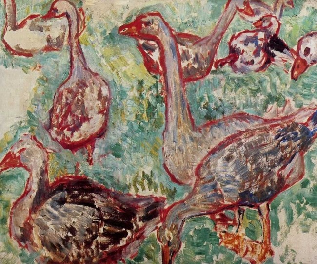 Сочинение по картине: Ларионов - "Гуси"