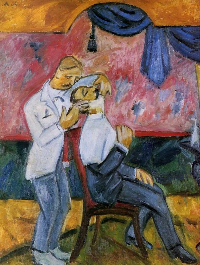 Сочинение по картине: Ларионов - "Парикмахер"