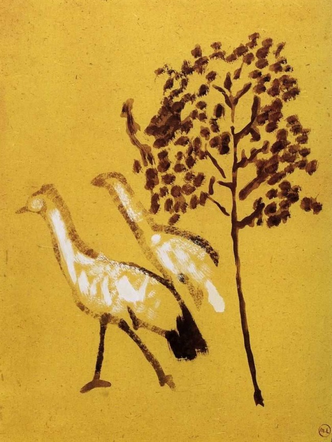 Сочинение по картине: Ларионов - "Павлины под деревом"