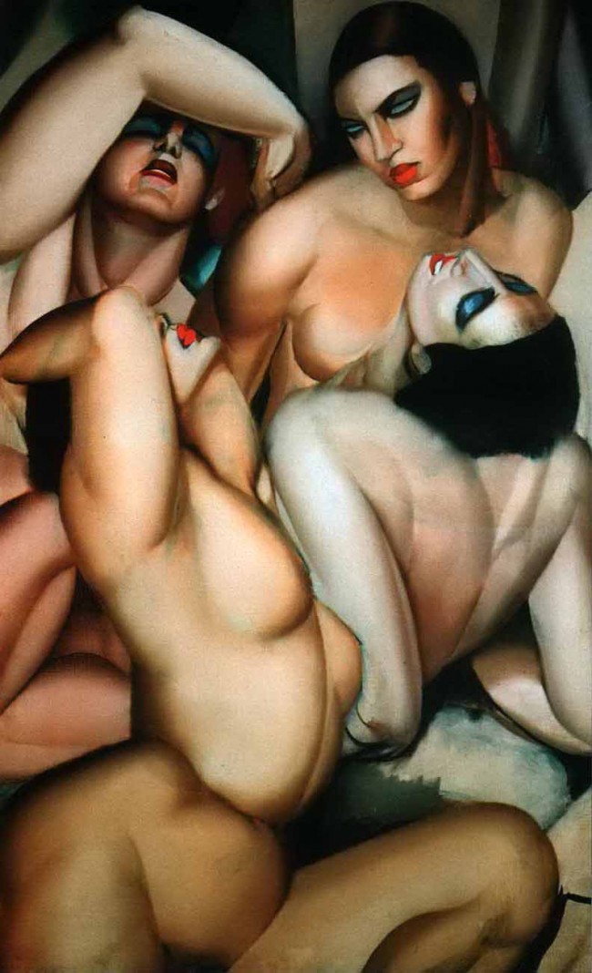 Сочинение по картине: Лемпицка - "Четыре обнаженных" Сочинение по картине: Лемпицка - "Четыре обнаженных"