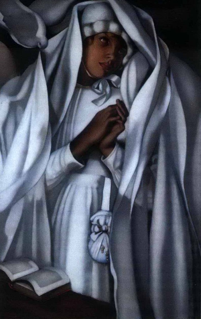 Сочинение по картине: Лемпицка - "Первое причастие"