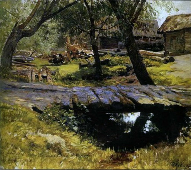 Сочинение по картине: Левитан - "Мостик. Саввинская слобода"