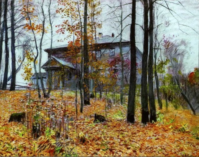 Сочинение по картине: Левитан - "Осень. Усадьба"