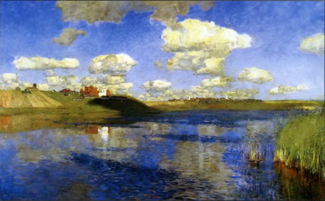 Сочинение по картине: Левитан - "Озеро. Русь" Сочинение по картине: Левитан - "Озеро. Русь"