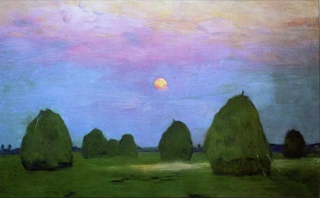 Сочинение по картине: Левитан - "Сумерки. Стога"