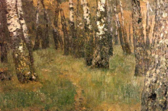 Сочинение по картине: Левитан - "В березовой роще"