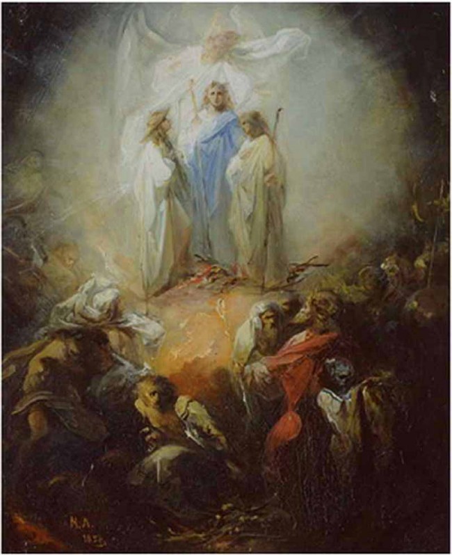 Сочинение по картине: Ломтев - "Три отрока в пещи огненной"