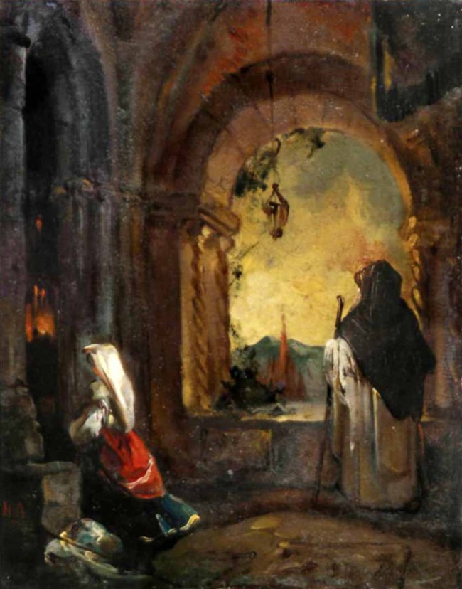 Сочинение по картине: Ломтев - "В часовне" Сочинение по картине: Ломтев - "В часовне"