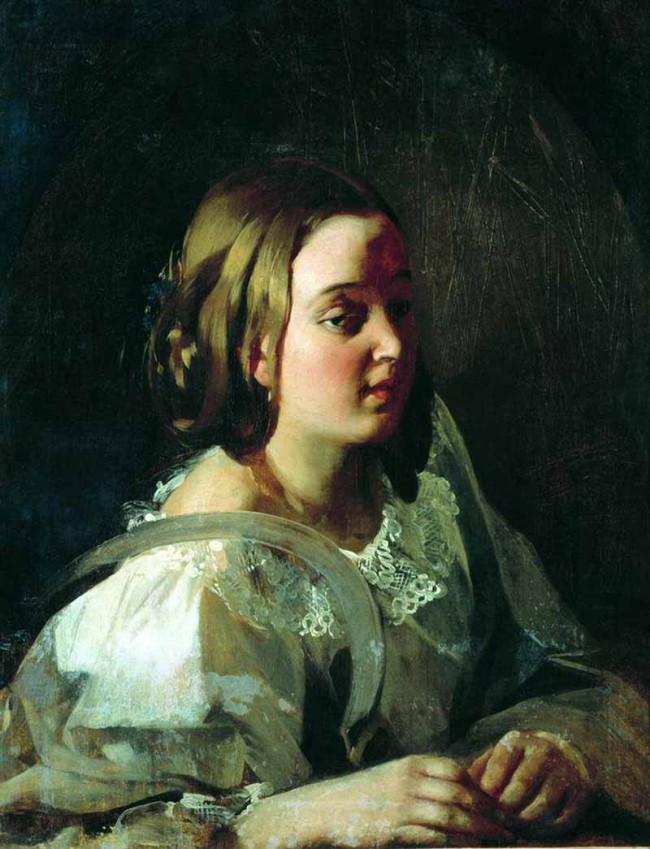 Сочинение по картине: Макаров - "Девушка с серпом"