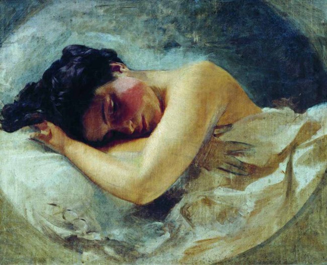 Сочинение по картине: Макаров - "Девушка со склоненной головой"