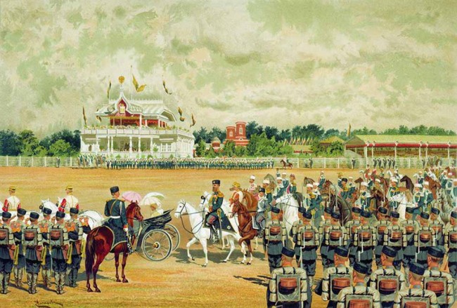 Сочинение по картине: Макаров - "Прибытие государя на парад 15 мая 1883 года"