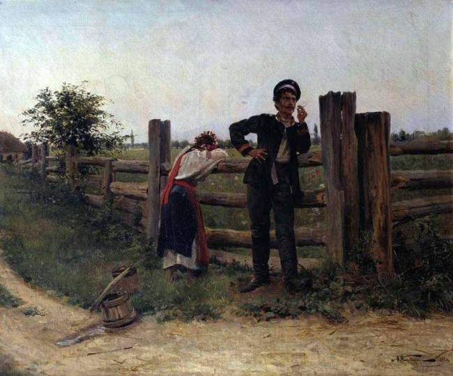 Сочинение по картине: Маковский - "Надоела"