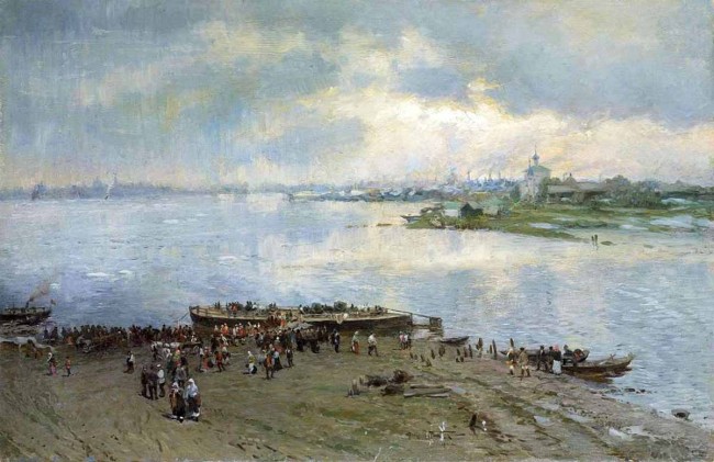 Сочинение по картине: Маковский - "Перевоз на Волге" Сочинение по картине: Маковский - "Перевоз на Волге"