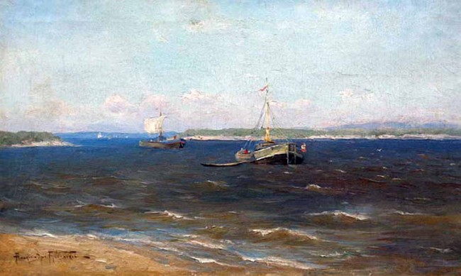 Сочинение по картине: Маковский - "Прогулка на воде"