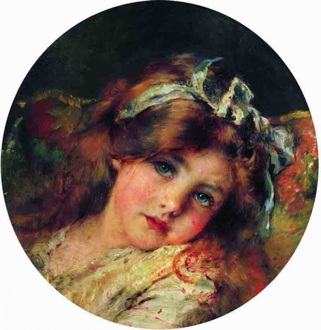 Сочинение по картине: Маковский - "Детская головка"