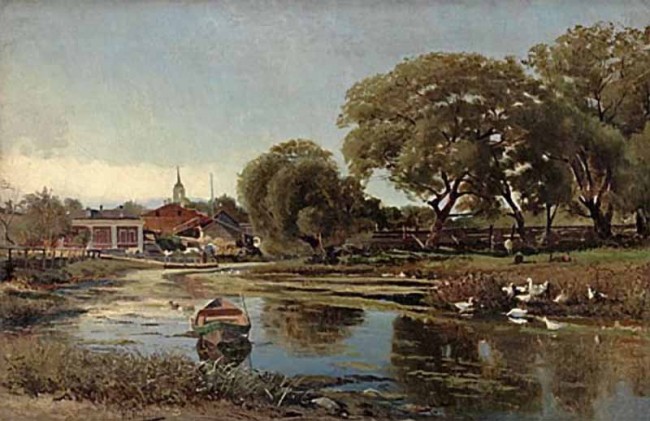 Сочинение по картине: Маковский - "Городской пейзаж"