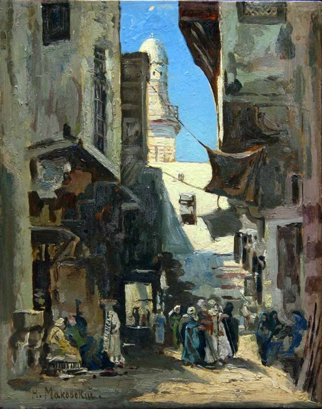 Сочинение по картине: Маковский - "Улочка в Каире"