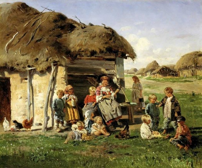 Сочинение по картине: Маковский - "Крестьянские дети"