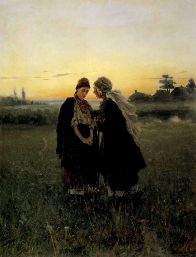 Сочинение по картине: Маковский - "Мать и дочь"