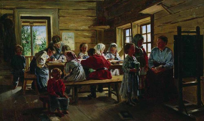 Сочинение по картине: Маковский - "В сельской школе"