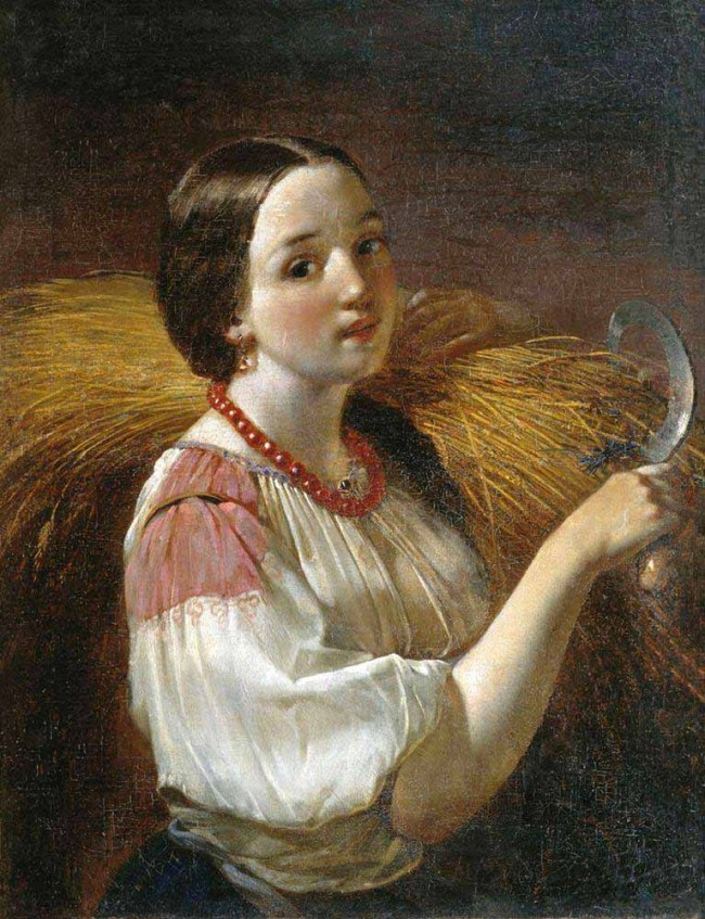 Сочинение по картине: Максимов - "Девушка со снопом"