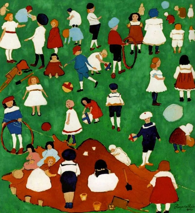 Сочинение по картине: Малевич - "Дети"