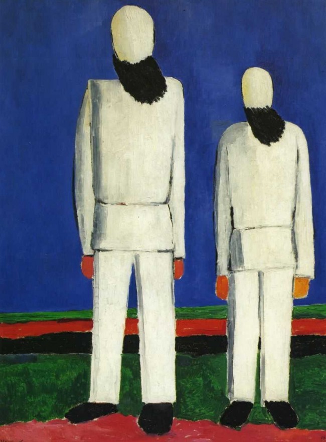 Сочинение по картине: Малевич - "Две мужские фигуры"