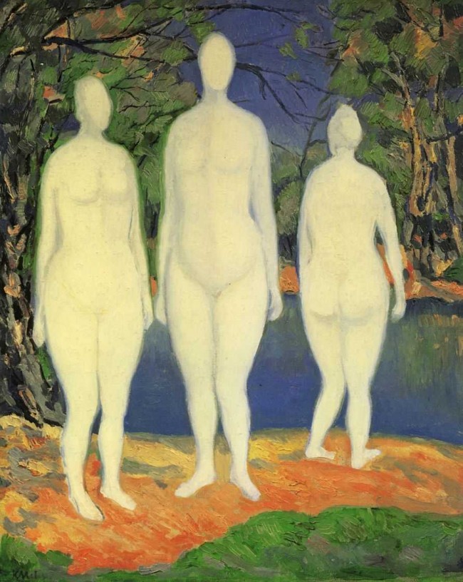 Сочинение по картине: Малевич - "Купальщицы"