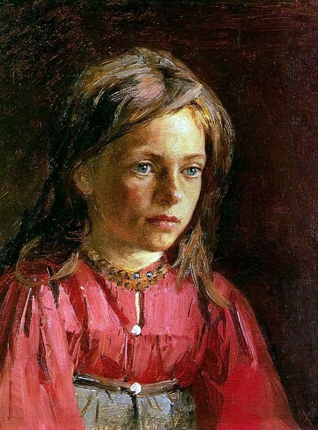 Сочинение по картине: Малявин - "Крестьянская девочка"