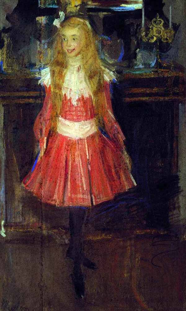 Сочинение по картине: Малявин - "Портрет А.С.Боткиной (Лисичка)"