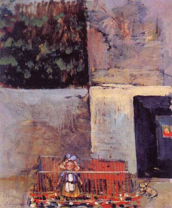 Сочинение по картине: Мансуров - "Маленькая девочка в манеже"