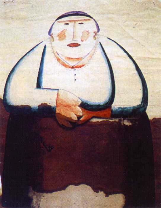 Сочинение по картине: Мансуров - "Женский персонаж с ключами"