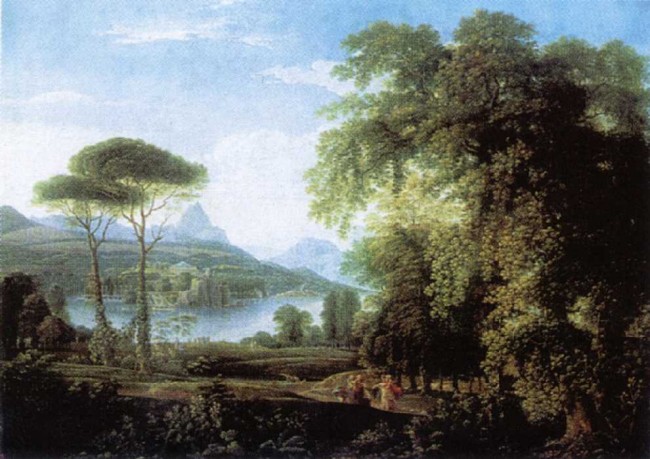 Сочинение по картине: Матвеев - "Пейзаж с фигурами в античных одеждах"