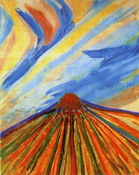 Сочинение по картине: Матюшин - "Стог. Лахта"